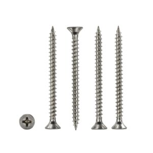 Chipboard Screw - Chipboard Screw Supplier in Chennai A coarse-thread fastener optimised for chipboard, MDF, and particleboard. | Bharat Industrial Fasteners
