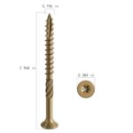 Decking Screw - Head Type: Countersunk (Ribbed) | Bharat Industrial Fasteners